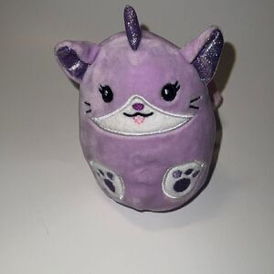 Squishmallow JUSTICE 4" Tibby Rare Caticorn Cat Purple Plush Mini Stuffed Animal